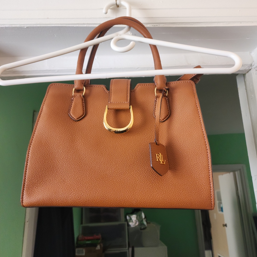 Ralph Laurrn Tan Leather Handbag